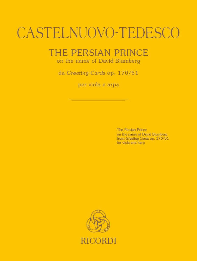 The Persian Prince per viola e arpa